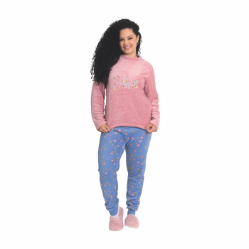 PIJAMA ADULTO BORDADO CB0101 FLOR D07