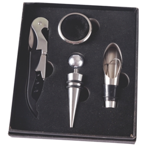 KIT ABRIDOR VINHO 4PCS BW0003