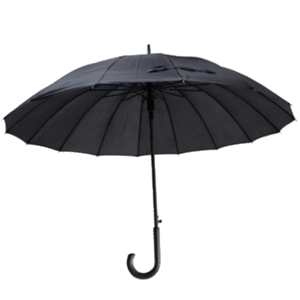 GUARDA CHUVA LONGO 16 VARETAS UL0005 PRETO D02