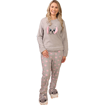 PIJAMA ADULTO BORDADO CB0101 D05 CACHORRO