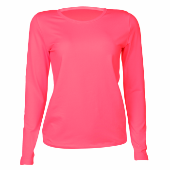 BLUSA UV FEM ADULTO CB0205 ROSA NEON D04