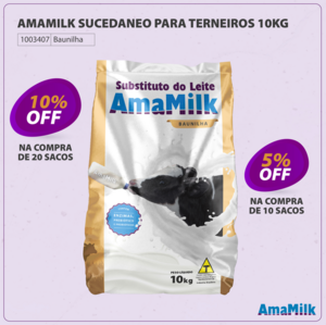 AMAMILK SUCEDANEO PARA TERNEIROS BAUNILHA 10 KG