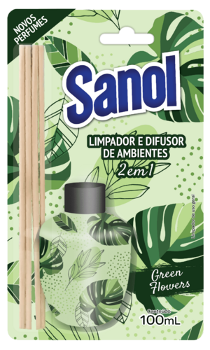 LIMPADOR DE SUPERFICIES E DIFUSOR GREEN FLOWERS 100ML