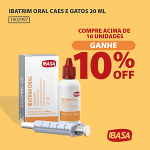 IBATRIM ORAL CAES E GATOS 20 ML