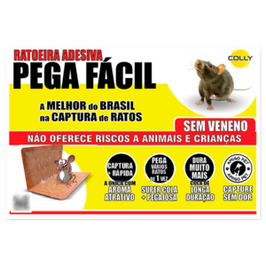 RATOEIRA ADESIVA DE PAPEL CX C/ 25