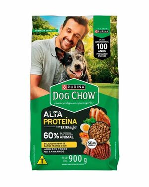 DOG CHOW ALTA PROTEINA CAES ADULTOS 900G
