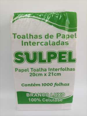 PAPEL TOALHA BRANCO LUXO PACOTE 1000 FOLHAS