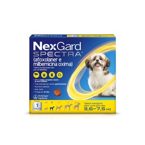 NEXGARD SPECTRA P 1.00GR (CAES DE 3,6 A 7,5KG)