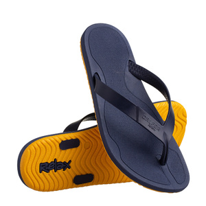 CHINELO CALFOR RELAX AZUL AMARELA TIRA AZ 39.40 S.E.