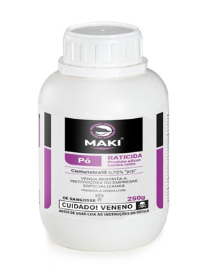 MAKI RATICIDA EM PO DE CONTATO 250 GR