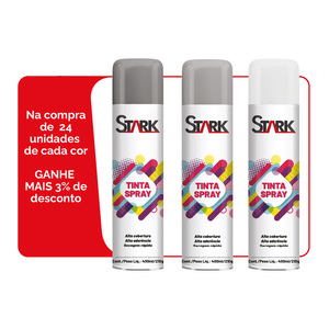 TINTA SPRAY STARK METALICA ALUMINIO RODAS 400 ML