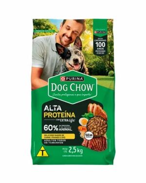 DOG CHOW ALTA PROTEINA CAES ADULTOS 2,5KG