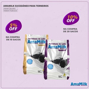 AMAMILK SUCEDANEO PARA TERNEIROS BAUNILHA 10 KG