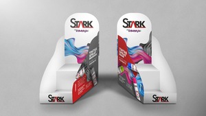 EXPOSITOR DE BALCÃO PARA TINTAS STARK POLIONDAS