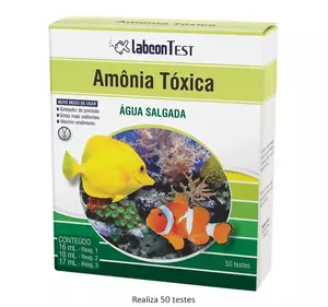 LABCON TEST AMONIA TOXICA - AGUA SALGADA - 50 TESTES