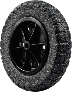 RODA PNEU MACIO BORRACHA EXPANDIDA EXTRA FORTE