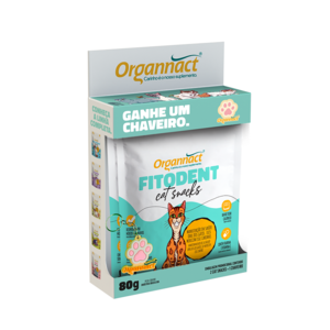 KIT C/ 2 FITODENT CAT SNACKS 40G + CHAVEIRO -EDICAO LIMITADA