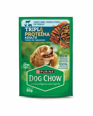 DOG CHOW ADULTOS TRIPLA PROTEINA 15X85G