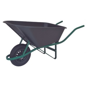 CARRINHO DE MAO 90 LITROS CACAMBA PLASTICA PRETA