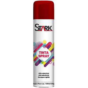 TINTA SPRAY STARK METALICA VERMELHO 400 ML