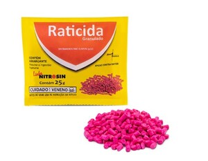 RATICIDA GRANULADO ROSA NITROSIN 400X25GR