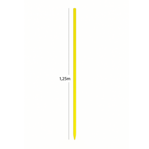 ESTACA VARETA FIBRA VIDRO 1250X10 C/ TAMPAO PCT 20 UNI