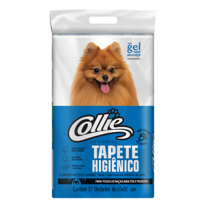 TAPETE HIGIENICO COLLIE PACOTE 30 UNIDADES