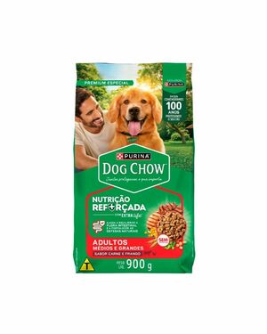 DOG CHOW RACAO CAES ADULTOS MEDIOS E GRANDES 900G