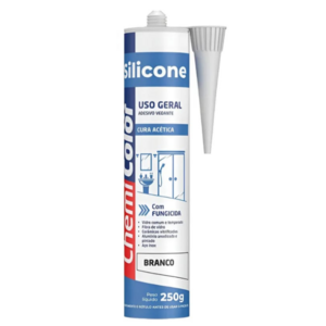SILICONE ACETICO USO GERAL  250 GR BRANCO