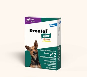 VERMIFUGO DRONTAL PLUS 10KG 2 TABL