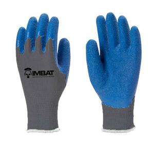 LUVA TRICOTADA COM BANHO PALMAR EM LATEX AZUL - 8 M