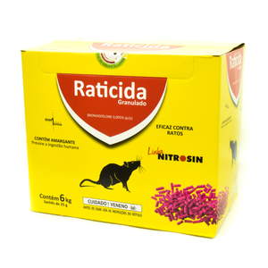 RATICIDA GRANULADO ROSA NITROSIN 200X25GR