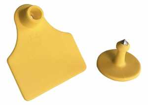 BRINCO BOVITAG MEDIO AMARELO
