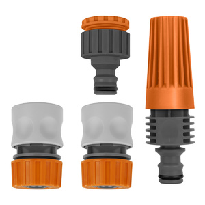CONJUNTO PARA IRRIGAÇÃO COM ENGATES RÁPIDOS E ESGUICHO 4 PÇ